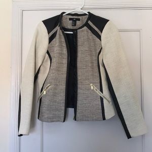 H&M zip up blazer